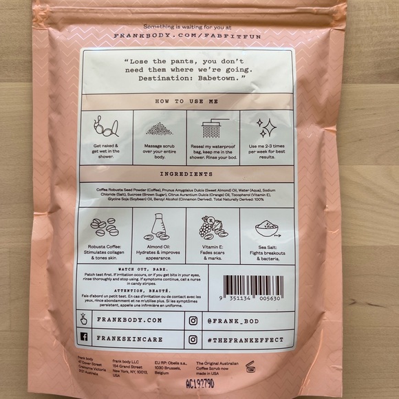 NEW Frank Body Scrub Bundle with Original and Cacao Scrubs - Picture 3 of 7